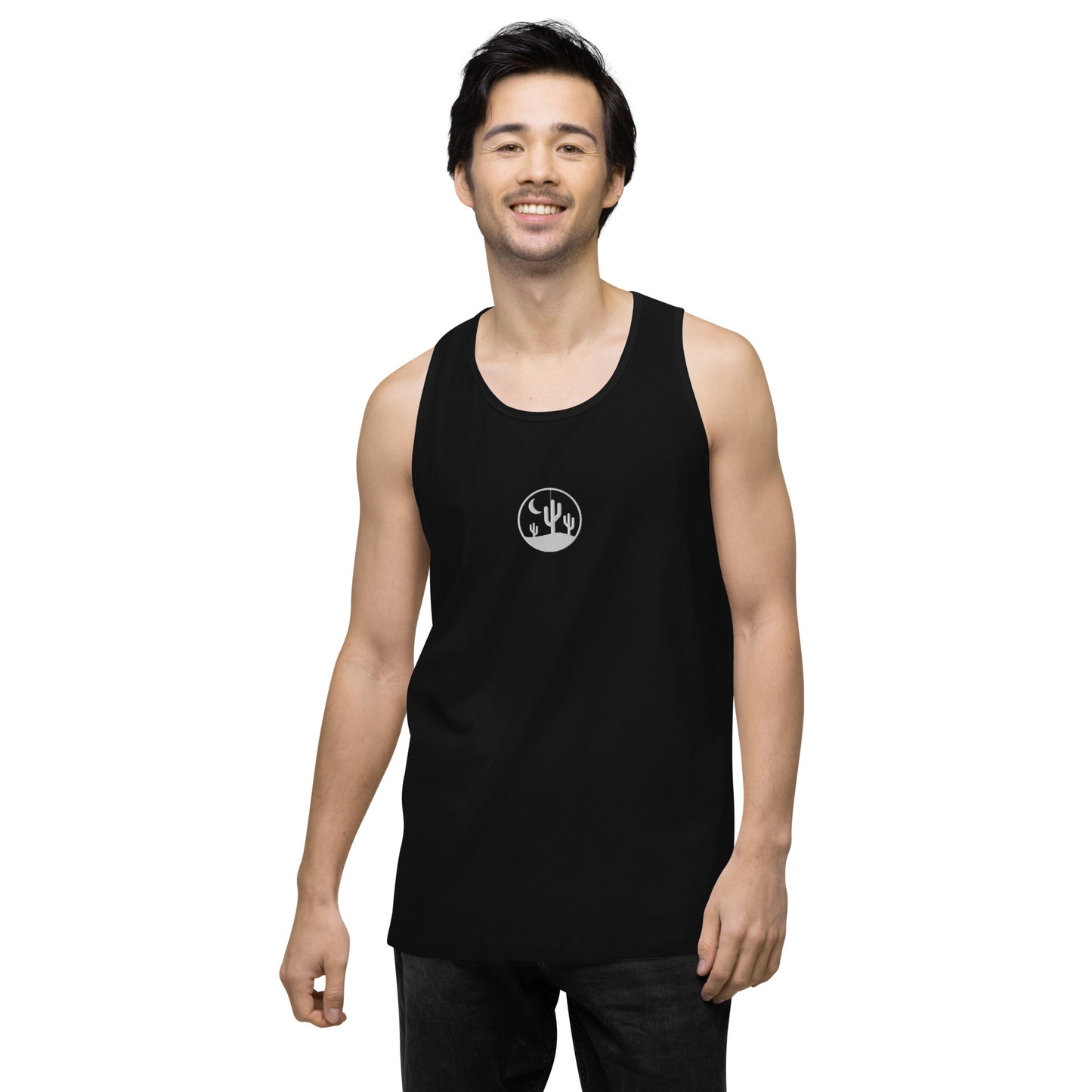 143 Men’s Embroidered Premium Tank Top