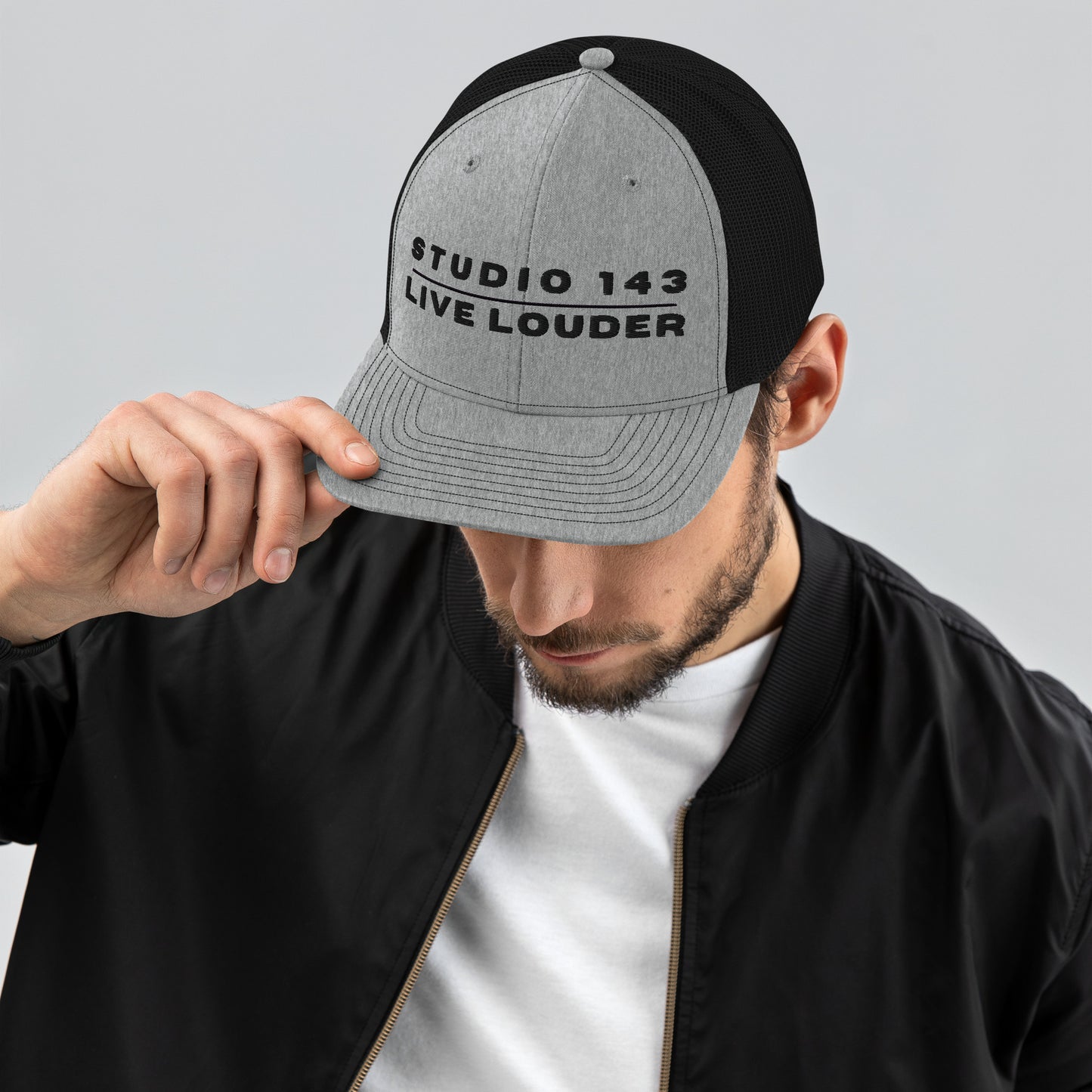 "Live Louder" Embroidered Trucker Cap