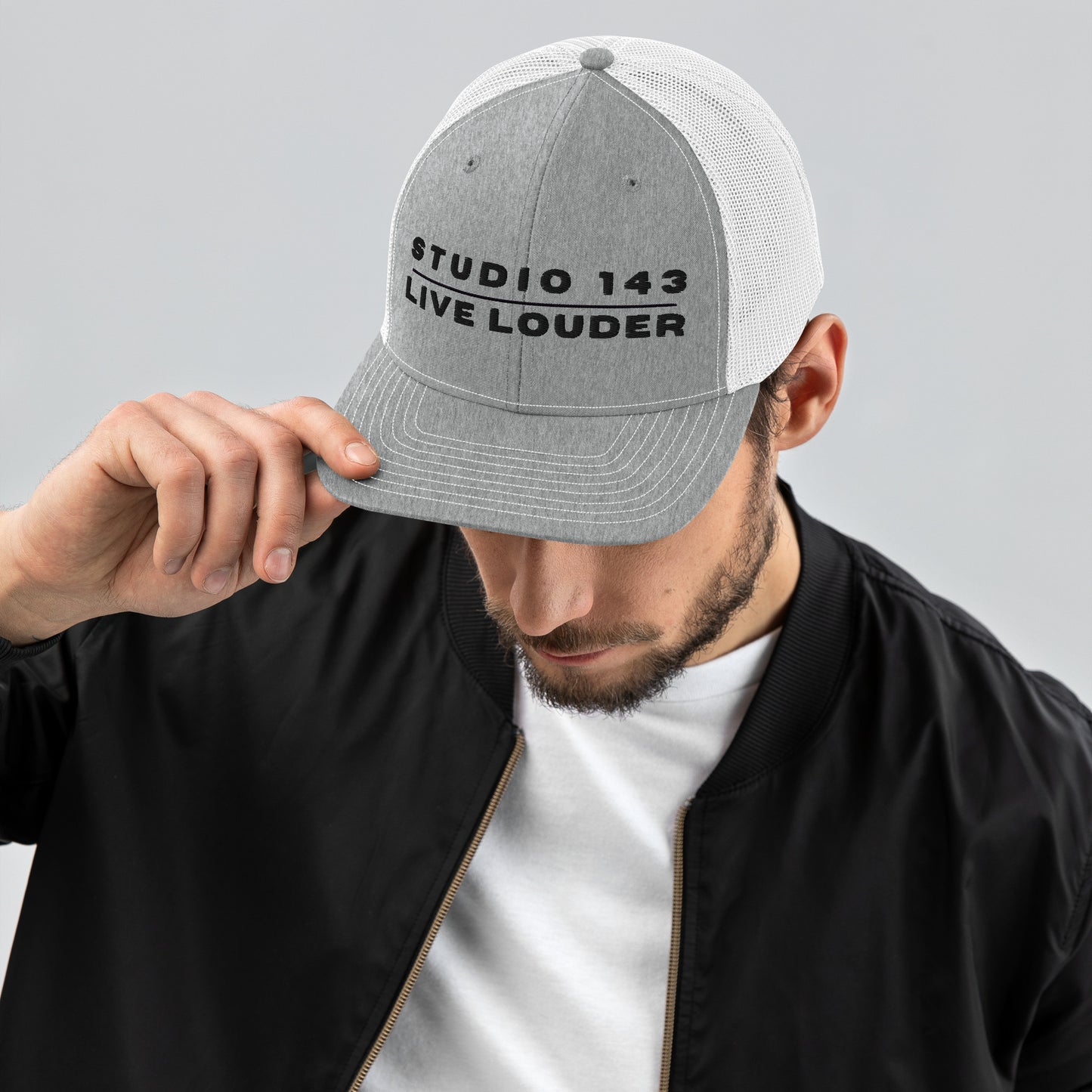 "Live Louder" Embroidered Trucker Cap